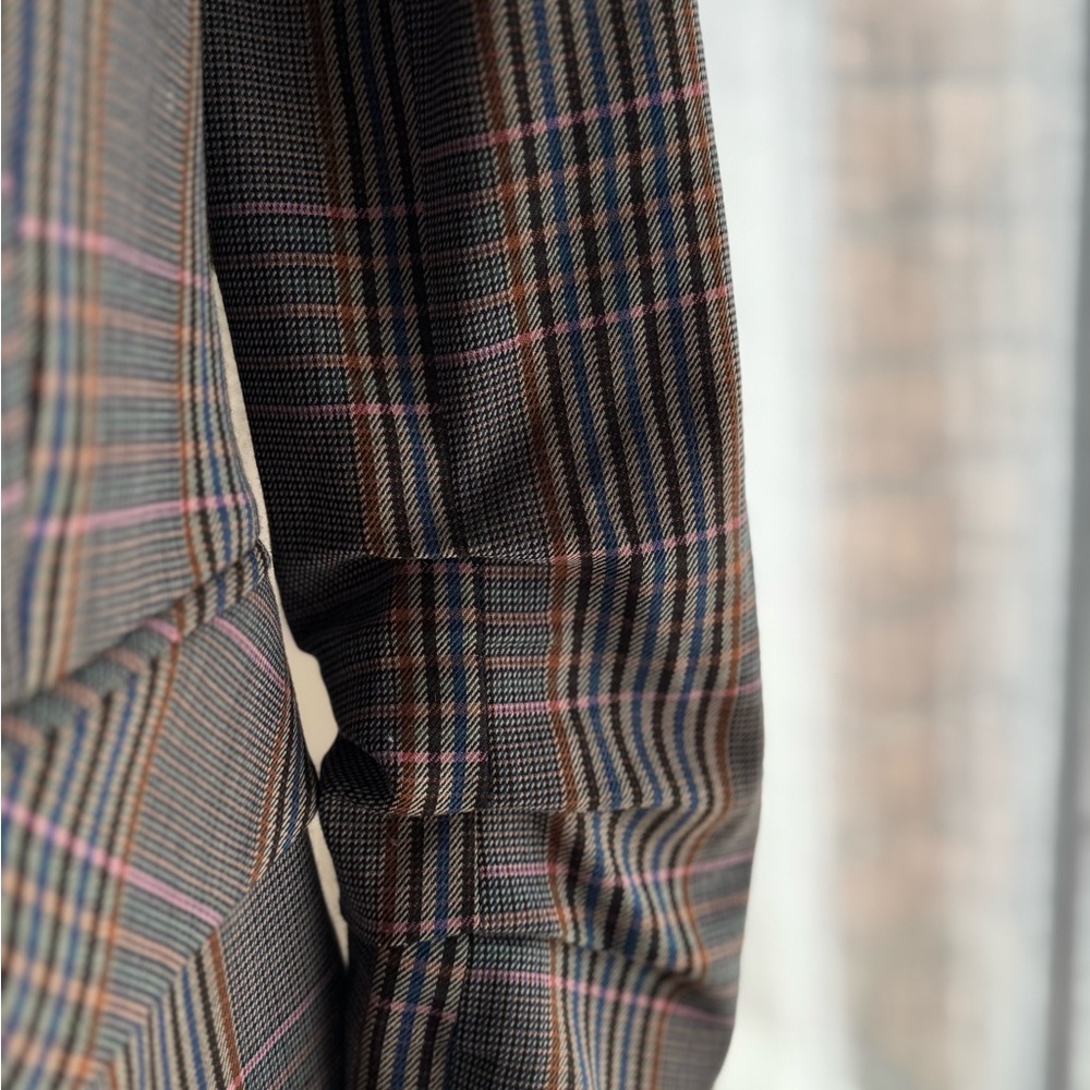Veronica Beard  Plaid Oversized Boxy Blazer - Picture 3 of 8